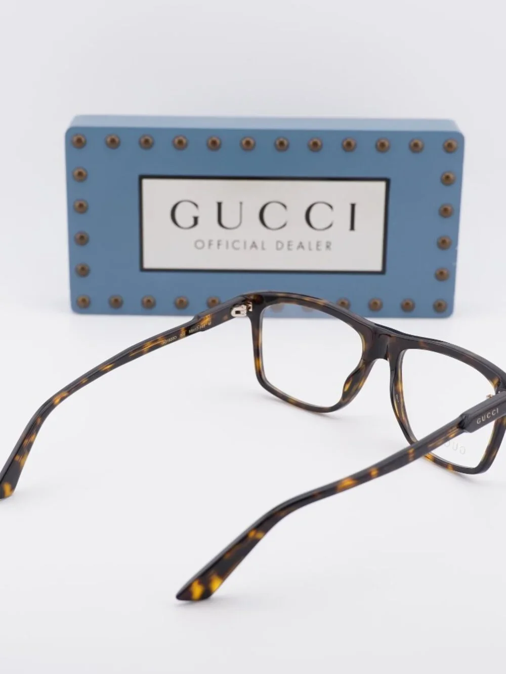 Gucci GG1820O 002 Square Eyeglasses - Havana 55mm
